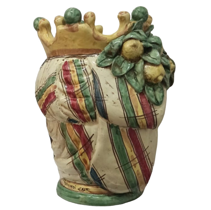 Testa di Moro in Maiolica di Caltagirone fatta a mano