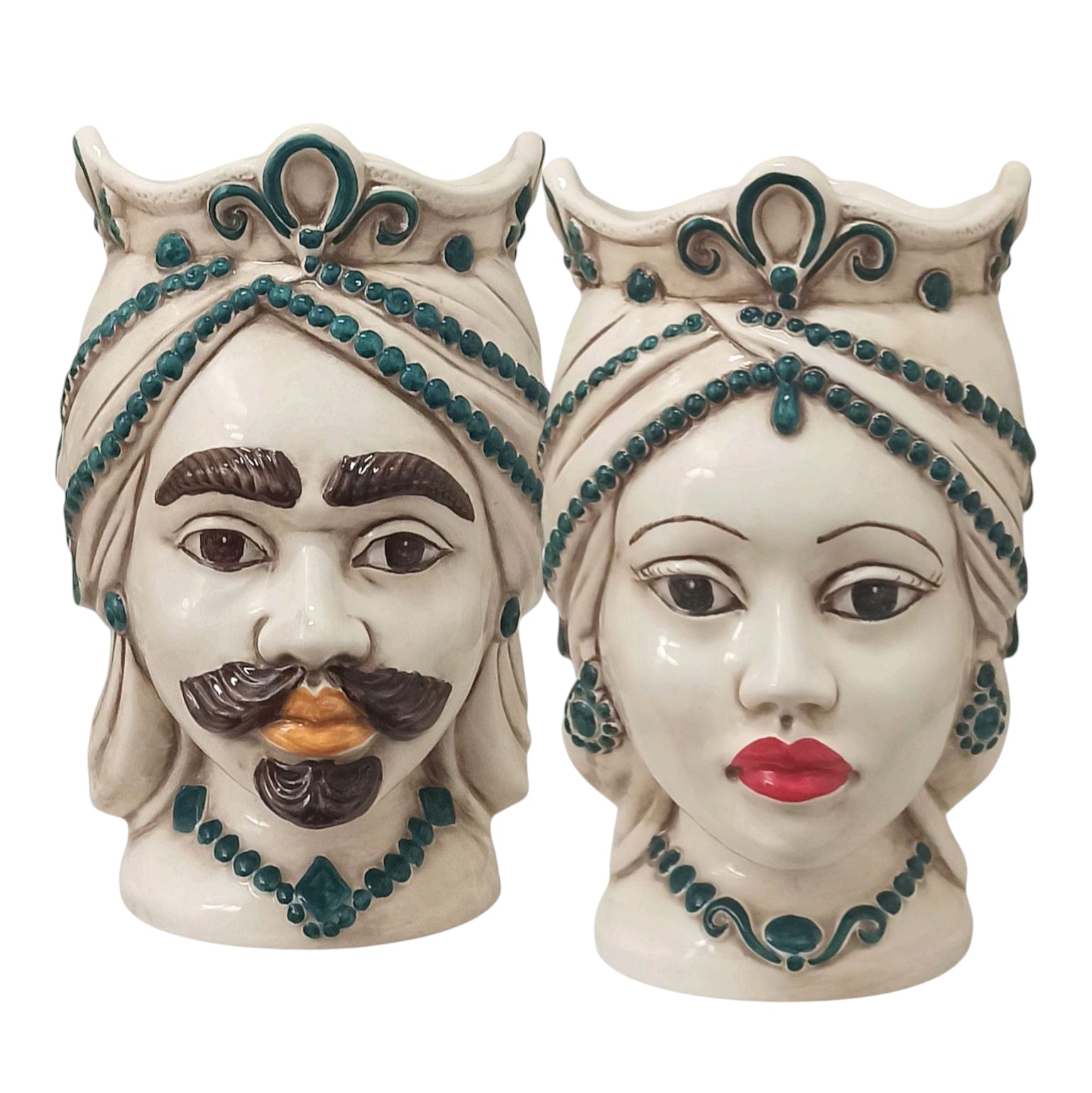 teste di moro in ceramica di Caltagirone