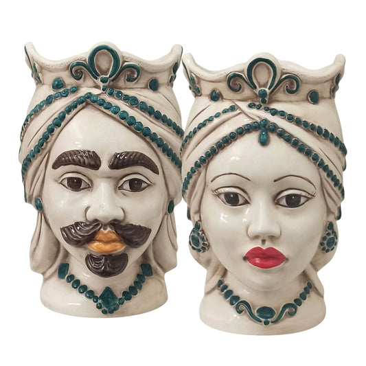 teste di moro in ceramica di Caltagirone