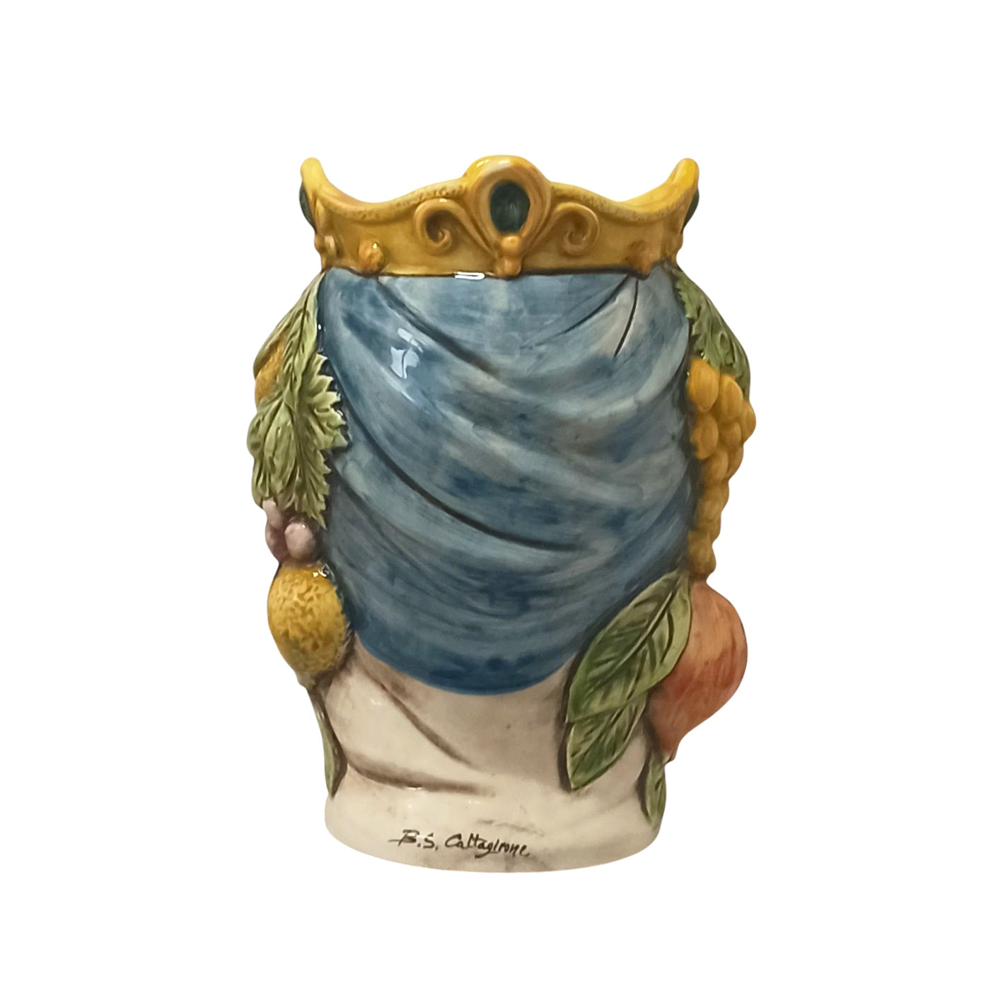 vaso testa di moro ceramica caltagirone