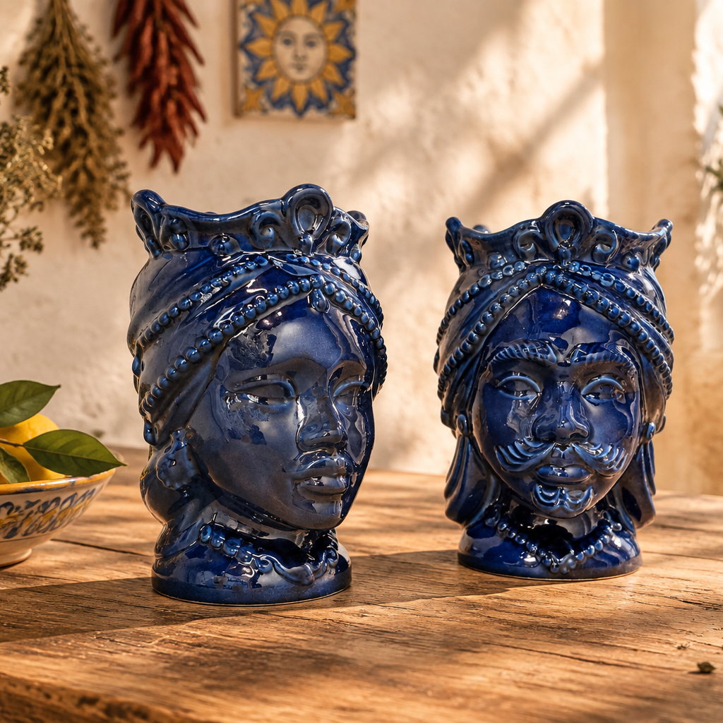 teste siciliane di moro blu