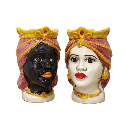 teste siciliane di moro di caltagirone