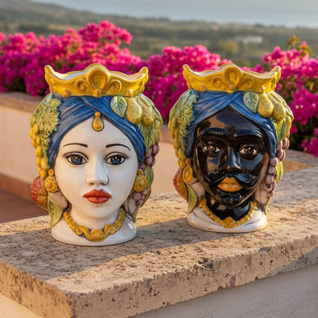 teste di moro siciliane di caltagirone