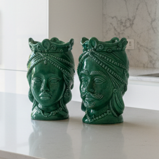 teste di moro in ceramica di caltagirone moderne