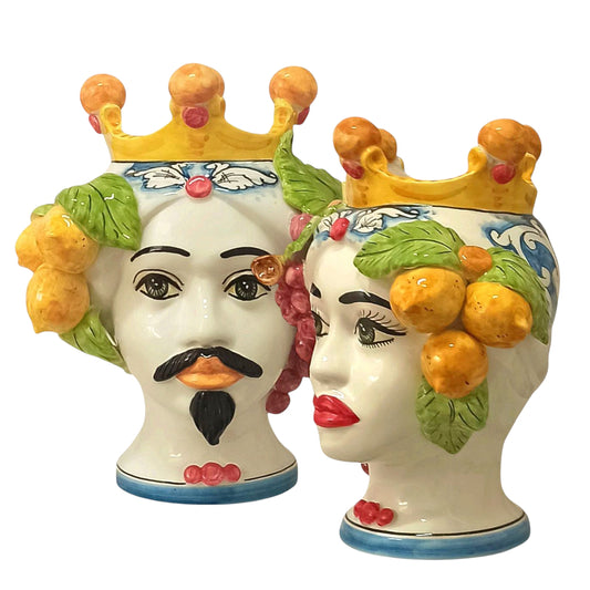 teste di moro in ceramica siciliana 