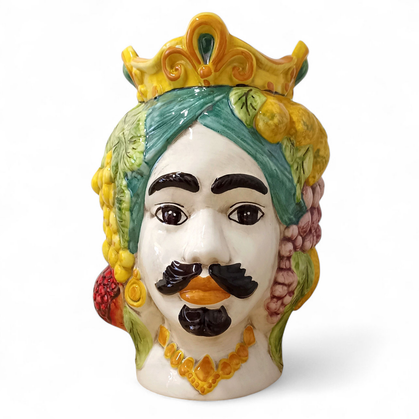 teste siciliane in maiolica