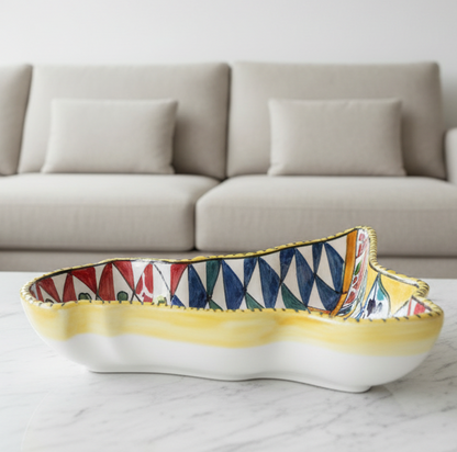 tornaresto siciliano in ceramica decorato