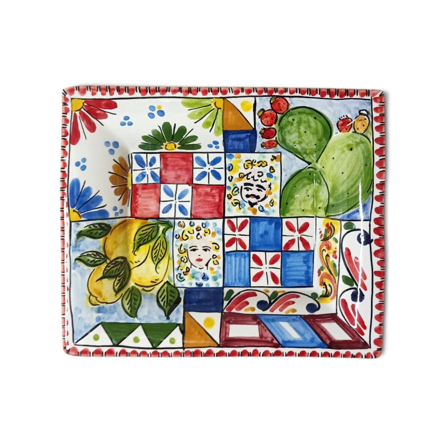 svuota tasche decorato di caltagirone