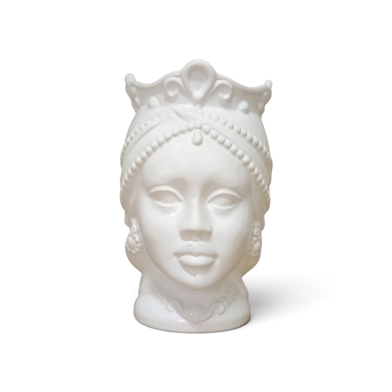 sicilian head in majolica from caltagirone