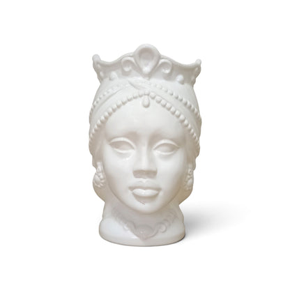sicilian head in majolica from caltagirone
