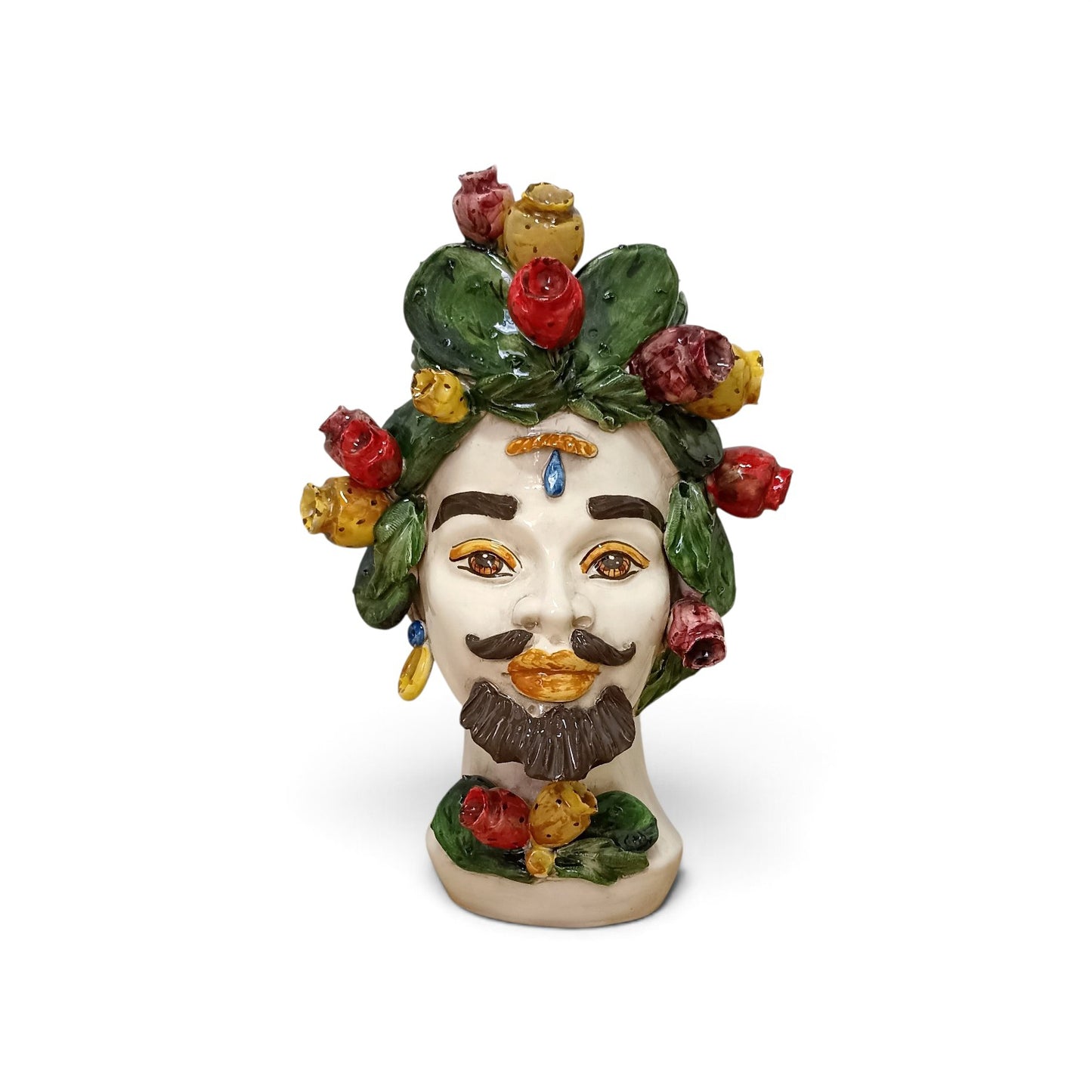 decorated ceramic head