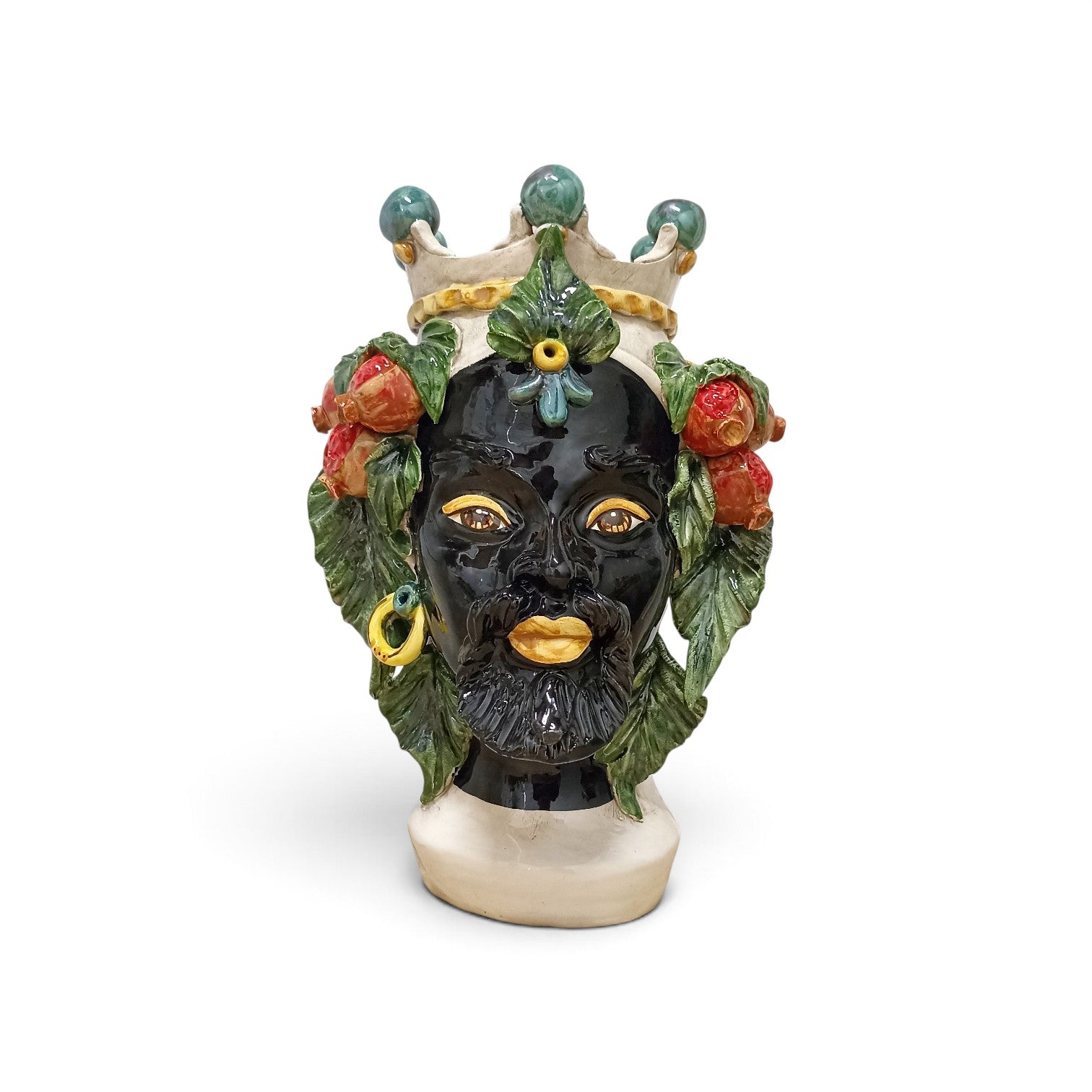 ceramic moors head made in sicily