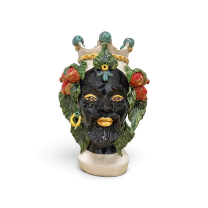 ceramic moors head made in sicily