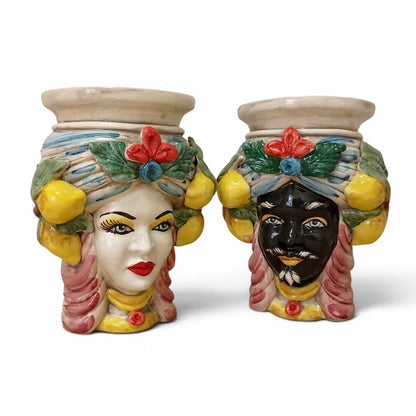 sicilian ceramic head caltagirone
