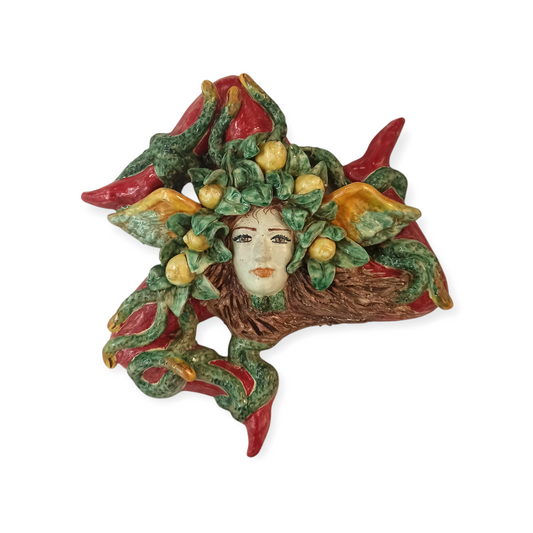 Trinacria siciliana in ceramica Souvenirs