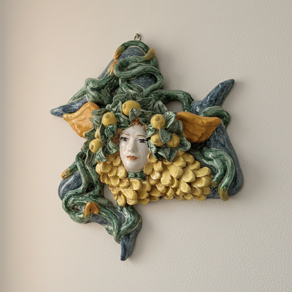 trinacria in ceramica da appendere