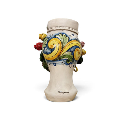 sicilian ceramic head sculpture