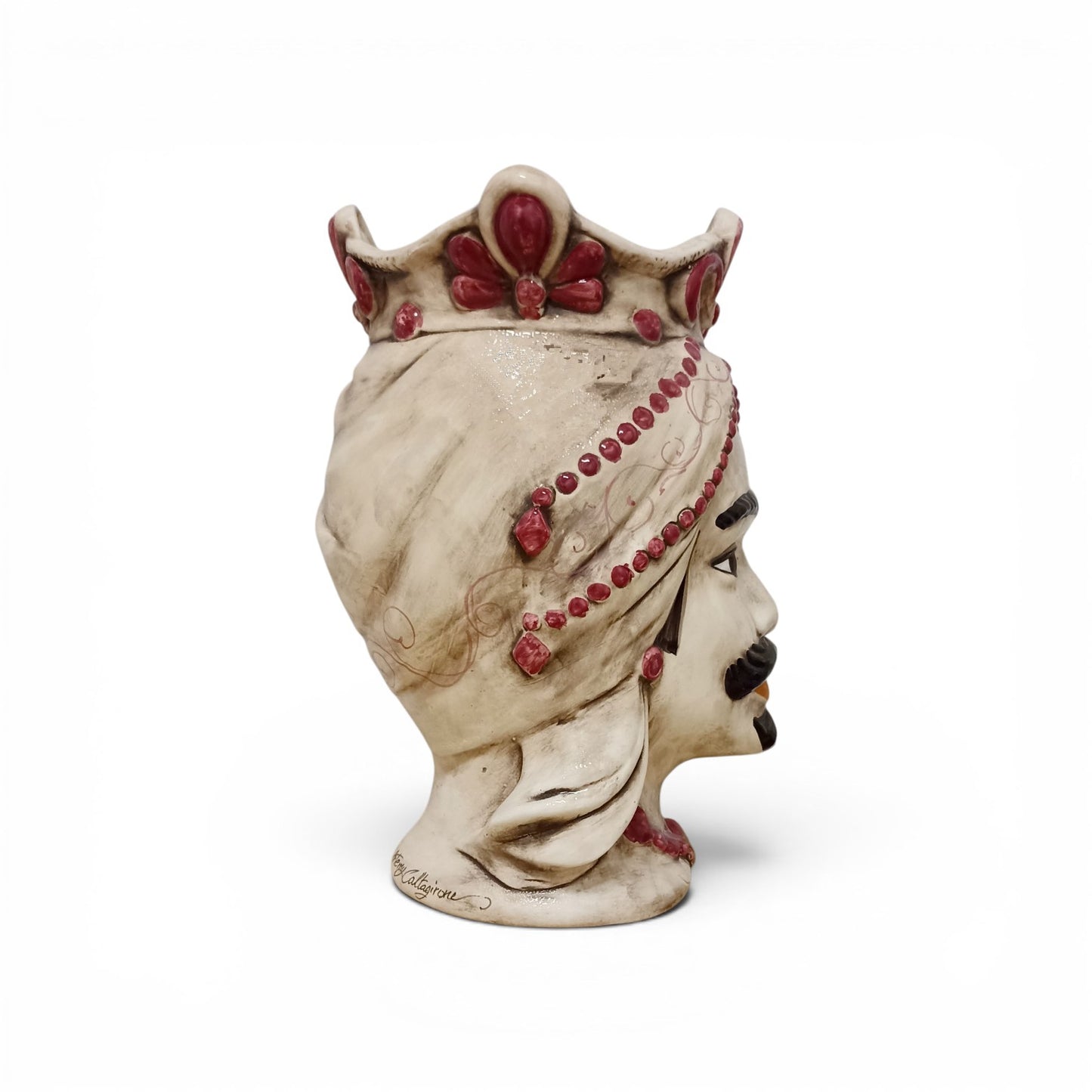 vaso in majolica siciliana 