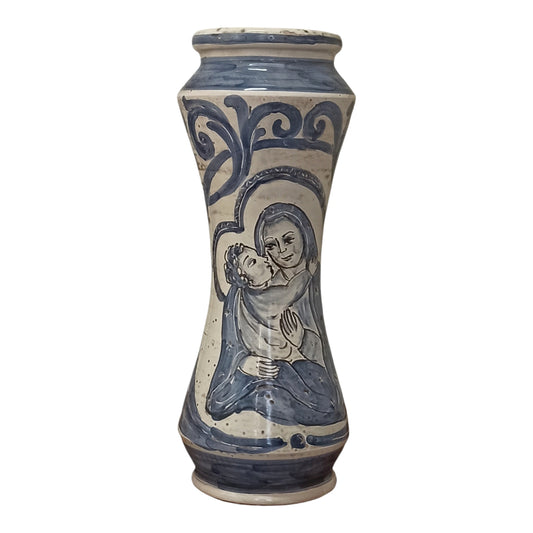 Portafiori Vaso Farmacia in Ceramica Siciliana di Caltagirone
