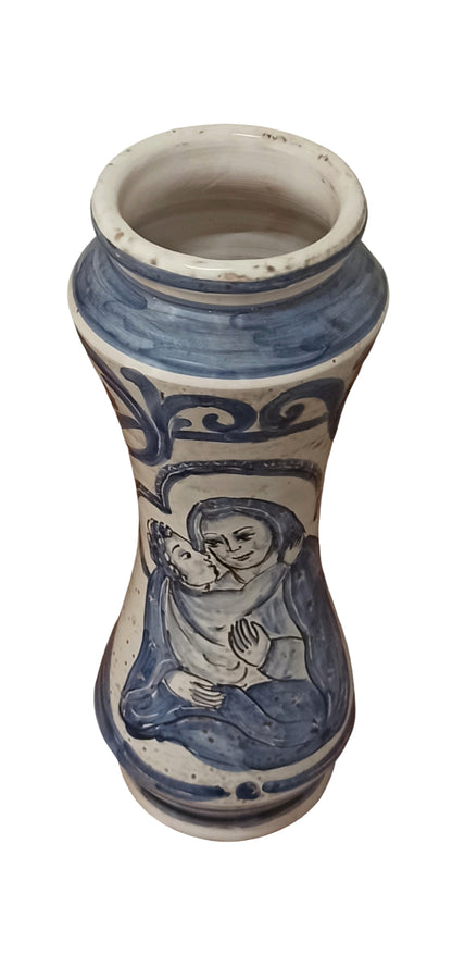 Portafiori Vaso Farmacia in Ceramica Siciliana di Caltagirone
