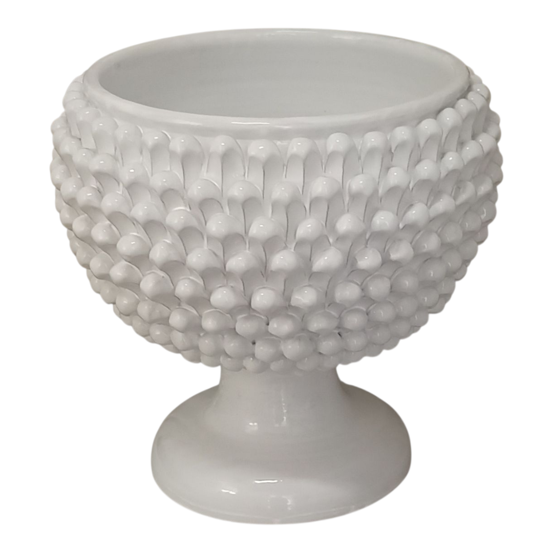 vaso bianco in ceramica 