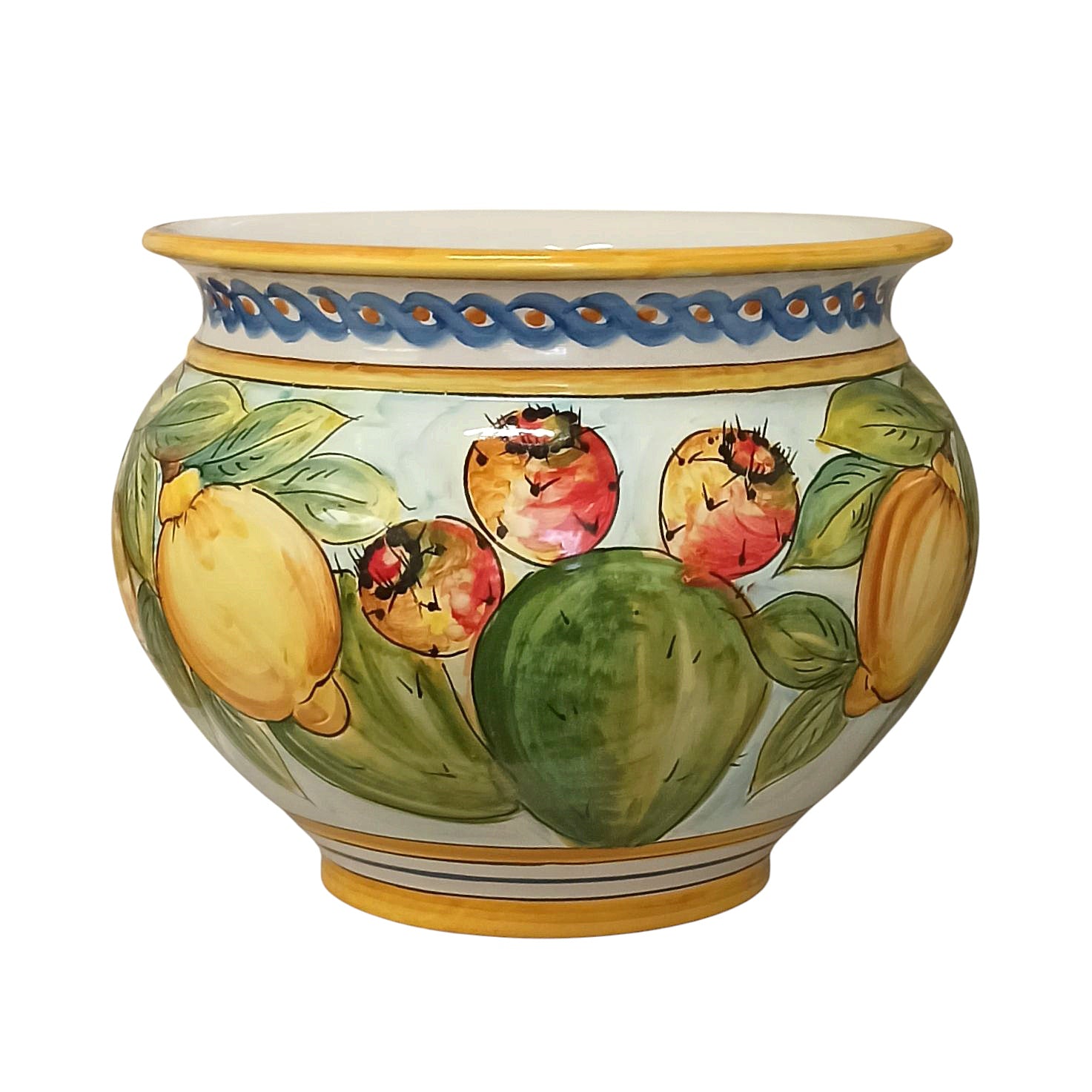 vaso da balcone ceramica caltagirone