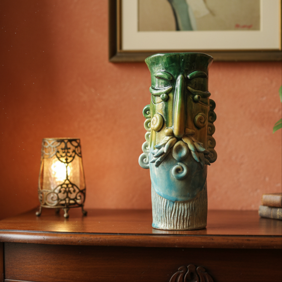 Testa Moro Moderna in maiolica