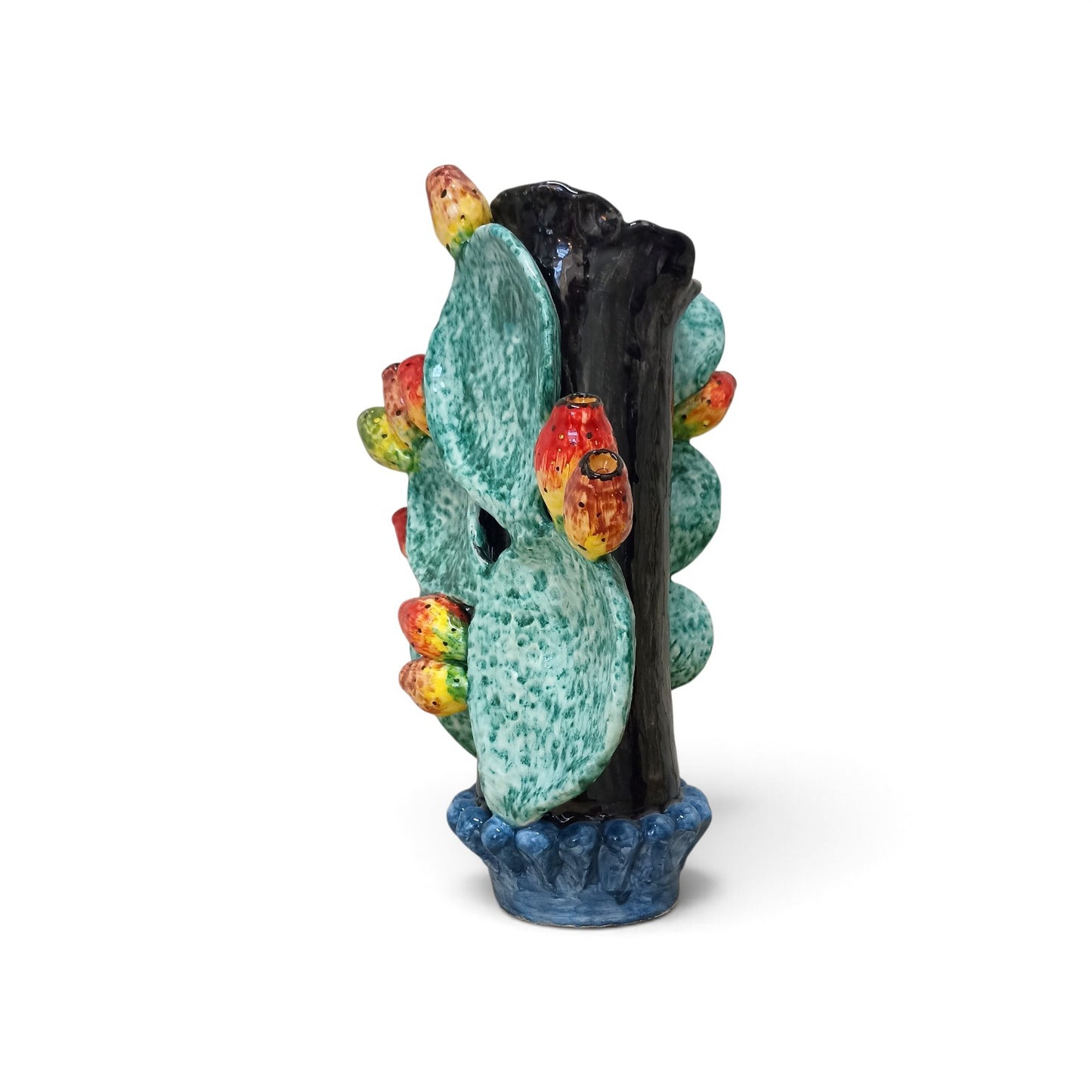 vaso porta fiori in maiolica 