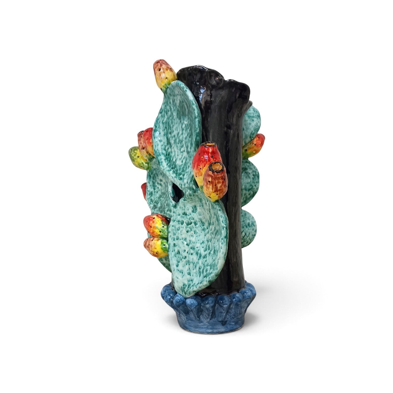 vaso porta fiori in maiolica 