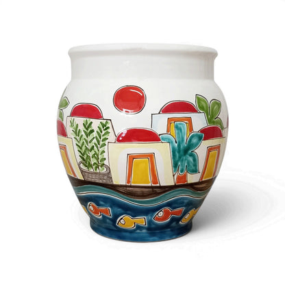 vaso siciliano in ceramica
