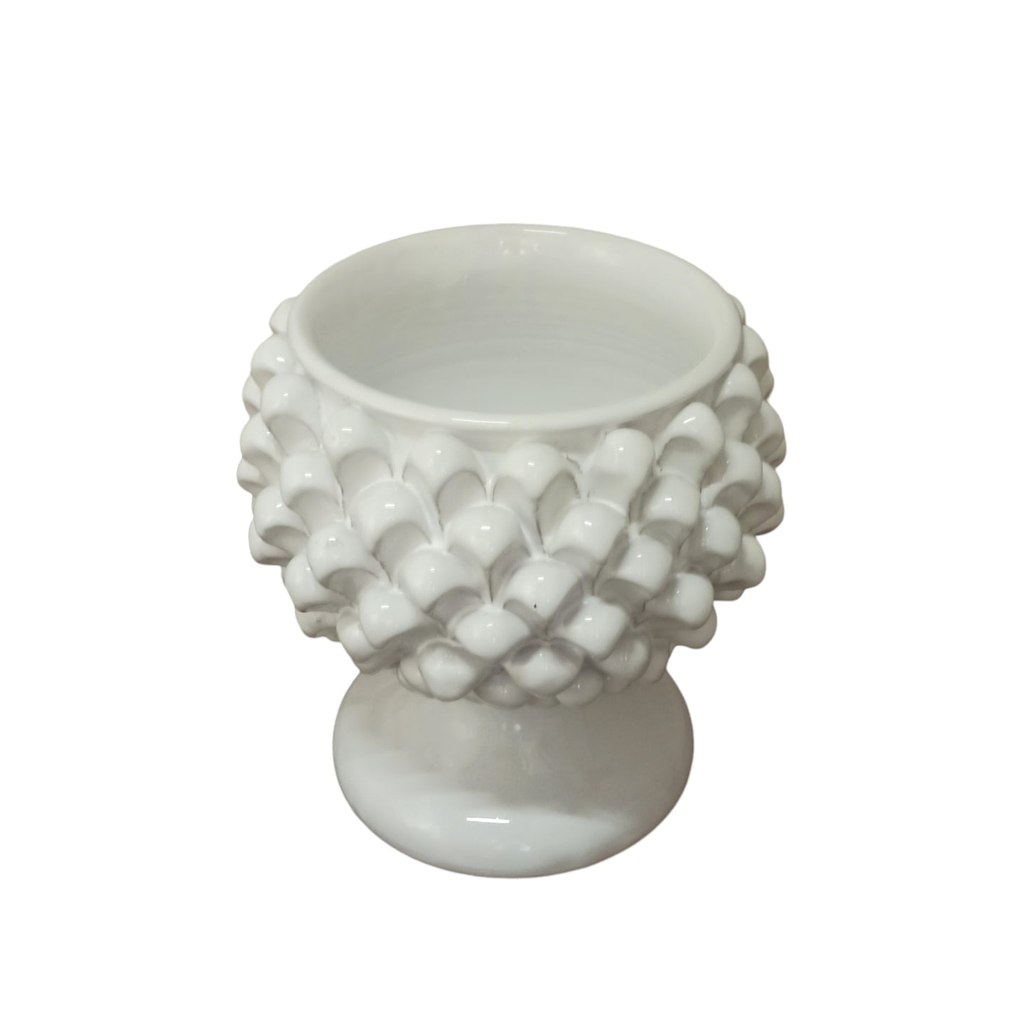 Pigna caltagirone vaso bianco 