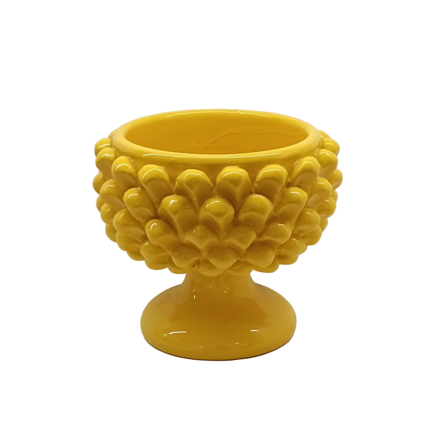 vaso siciliano in maiolica di caltagirone