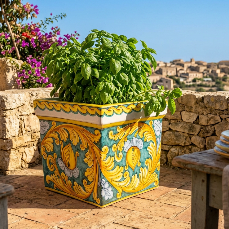 vaso grande maiolica caltagirone