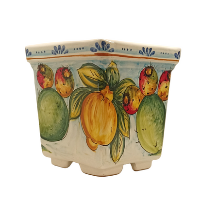 vaso per balconi ceramica siciliana 