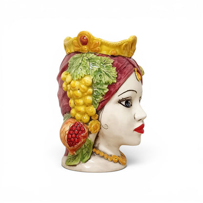 testa di caltagirone siciliana in ceramica