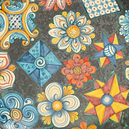 Piatto in ceramica Siciliana di Sciacca