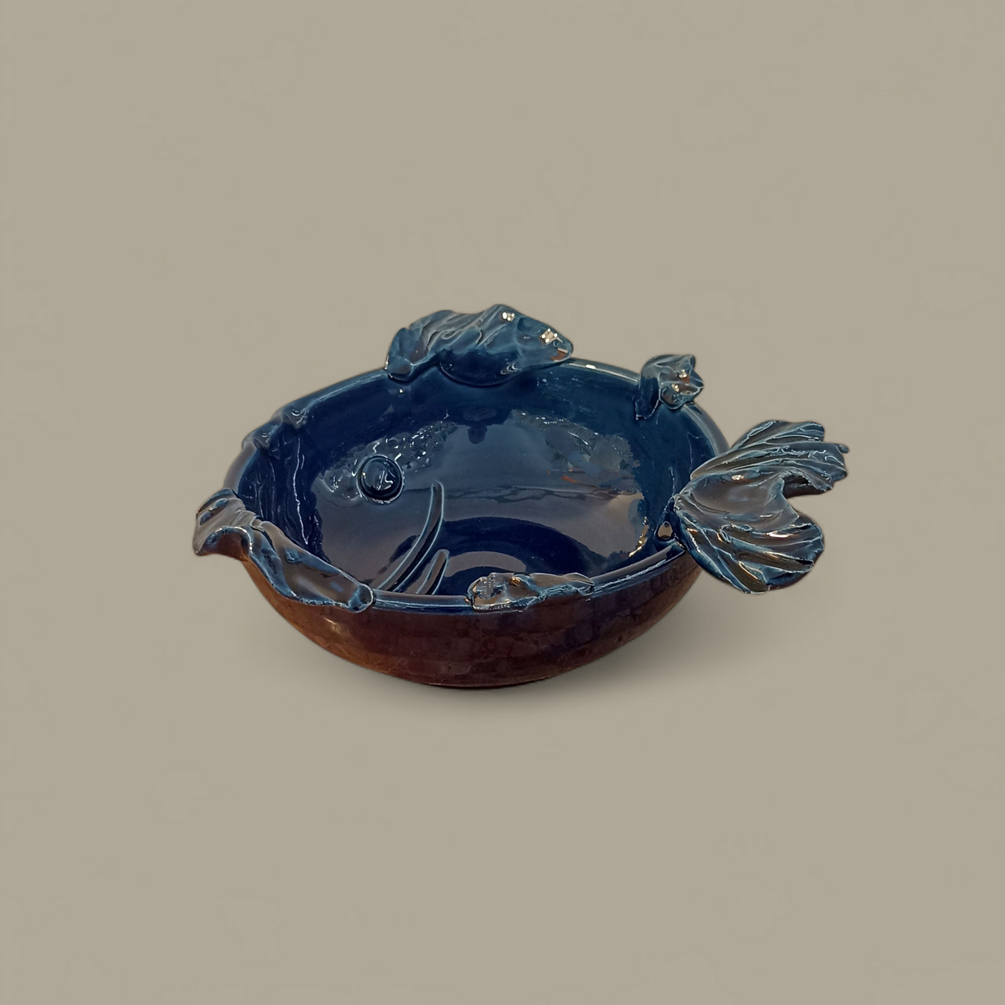 pesce artigianale in maiolica di caltagirone