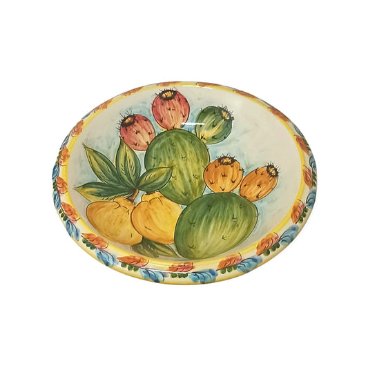 porta frutta siciliano decorato