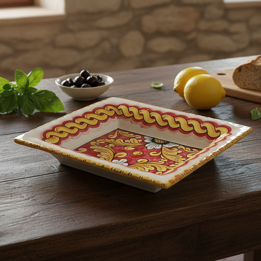 porta oggetti in maiolica siciliana 