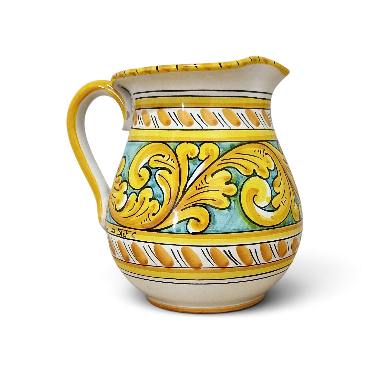wine sicilian ceramic carafe